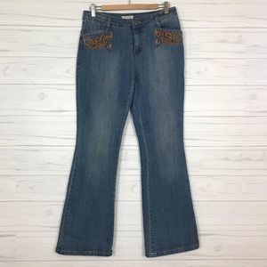 Boston Proper Embroider & Beaded Detail Jean